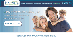 Desktop Screenshot of hagarty-dental-coralville.com