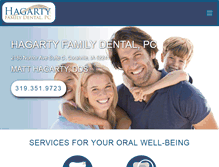 Tablet Screenshot of hagarty-dental-coralville.com